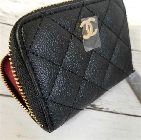 chanel small zip wallet|small double wallet chanel.